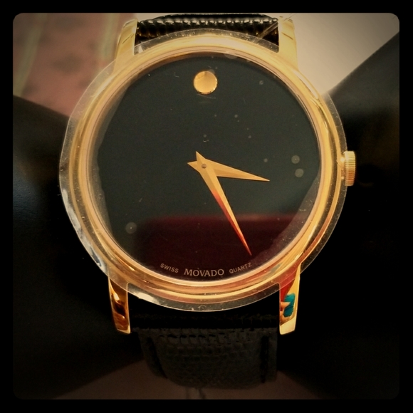 Movado Other - Brand New Movado Men's Watch Classic Black Leather